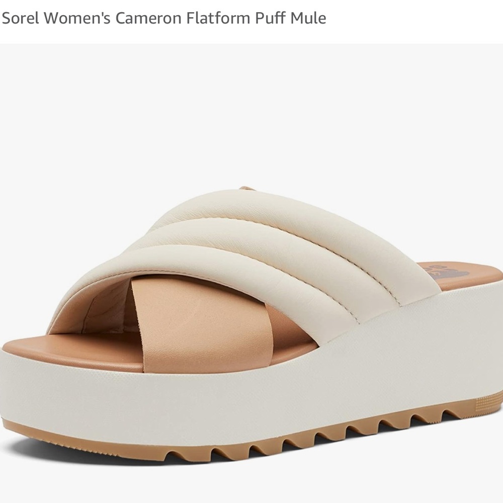 Sorel Cameron Platform Puff Mule Sandal